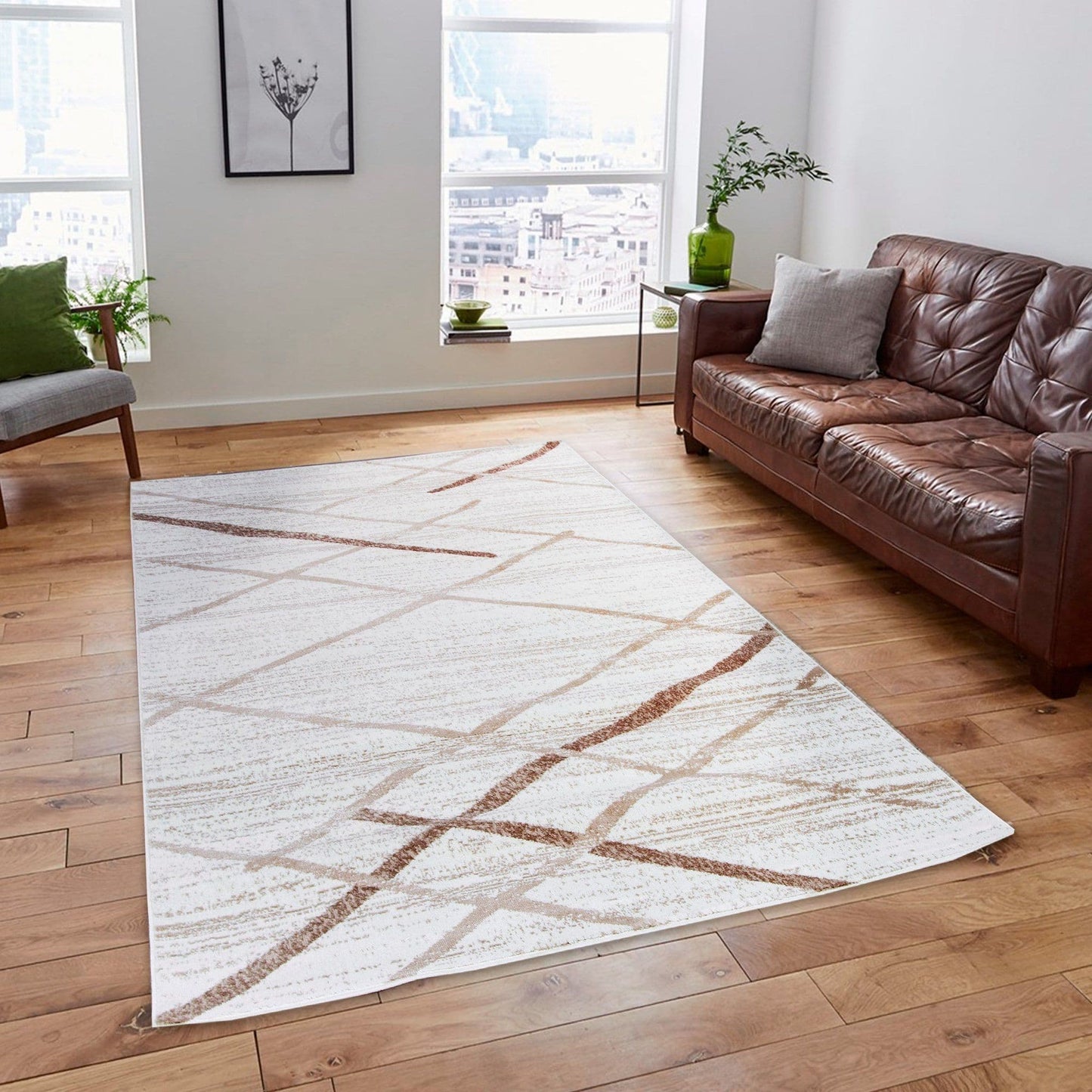 Salvador Cream & Beige Area Rug