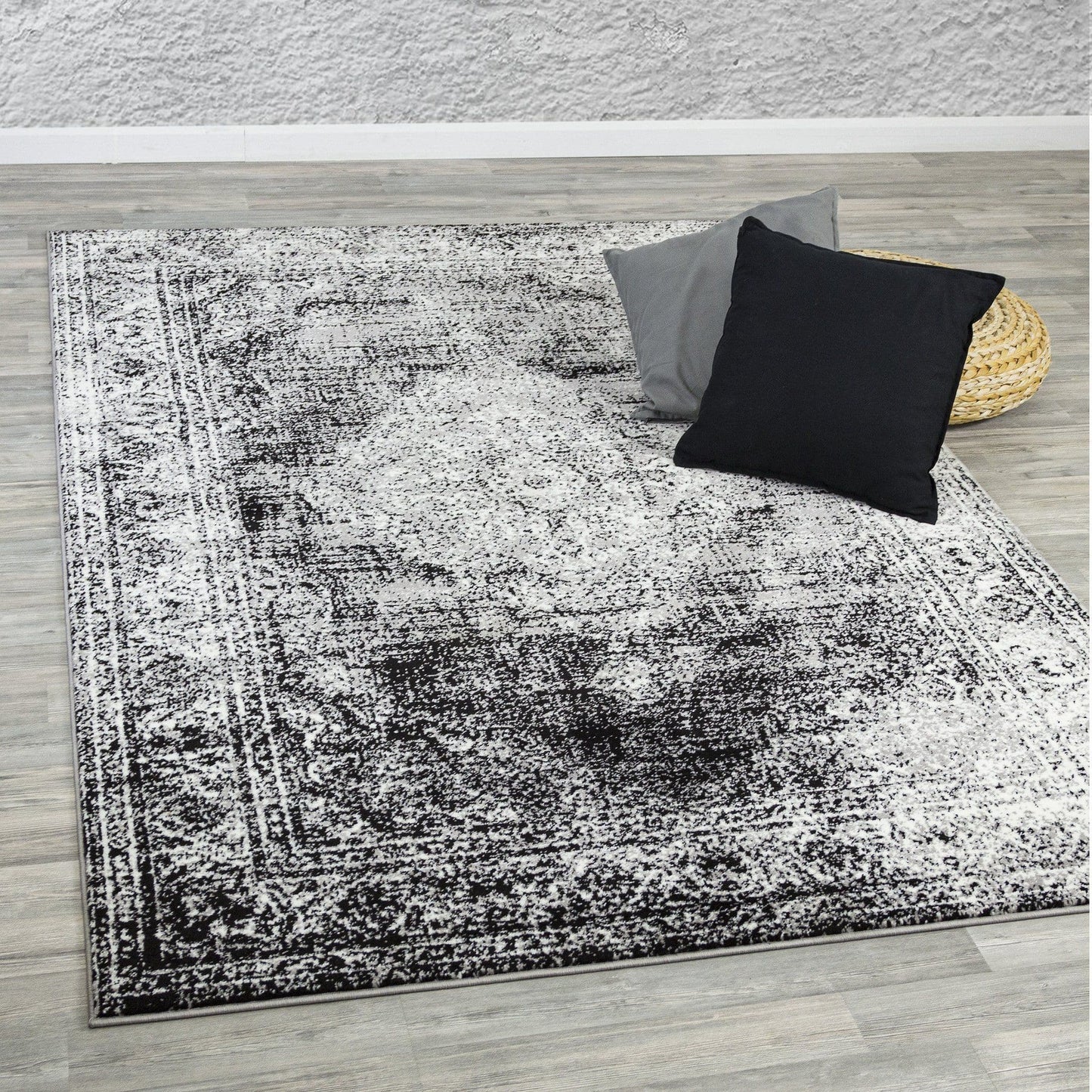 Santorini Black Area Rug