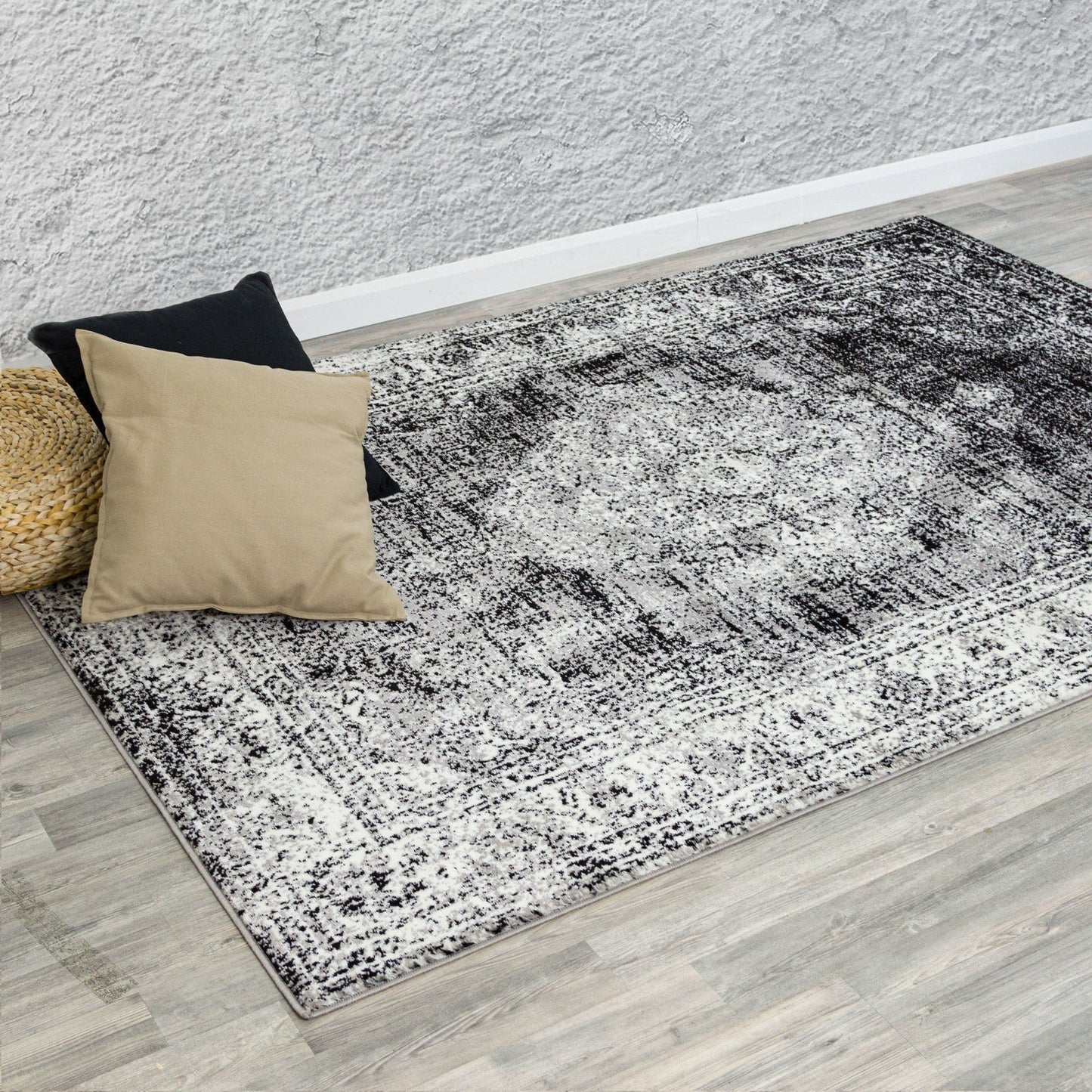 Santorini Black Area Rug