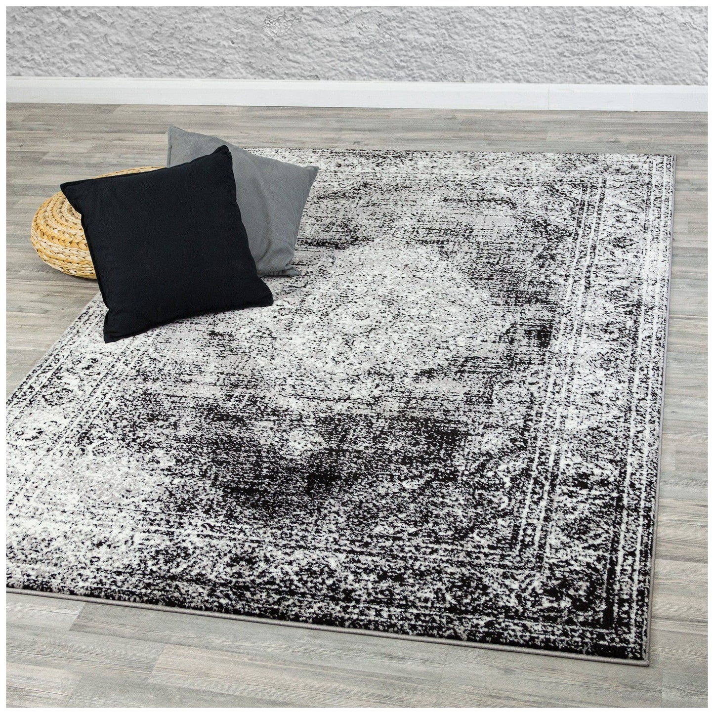 Santorini Black Area Rug