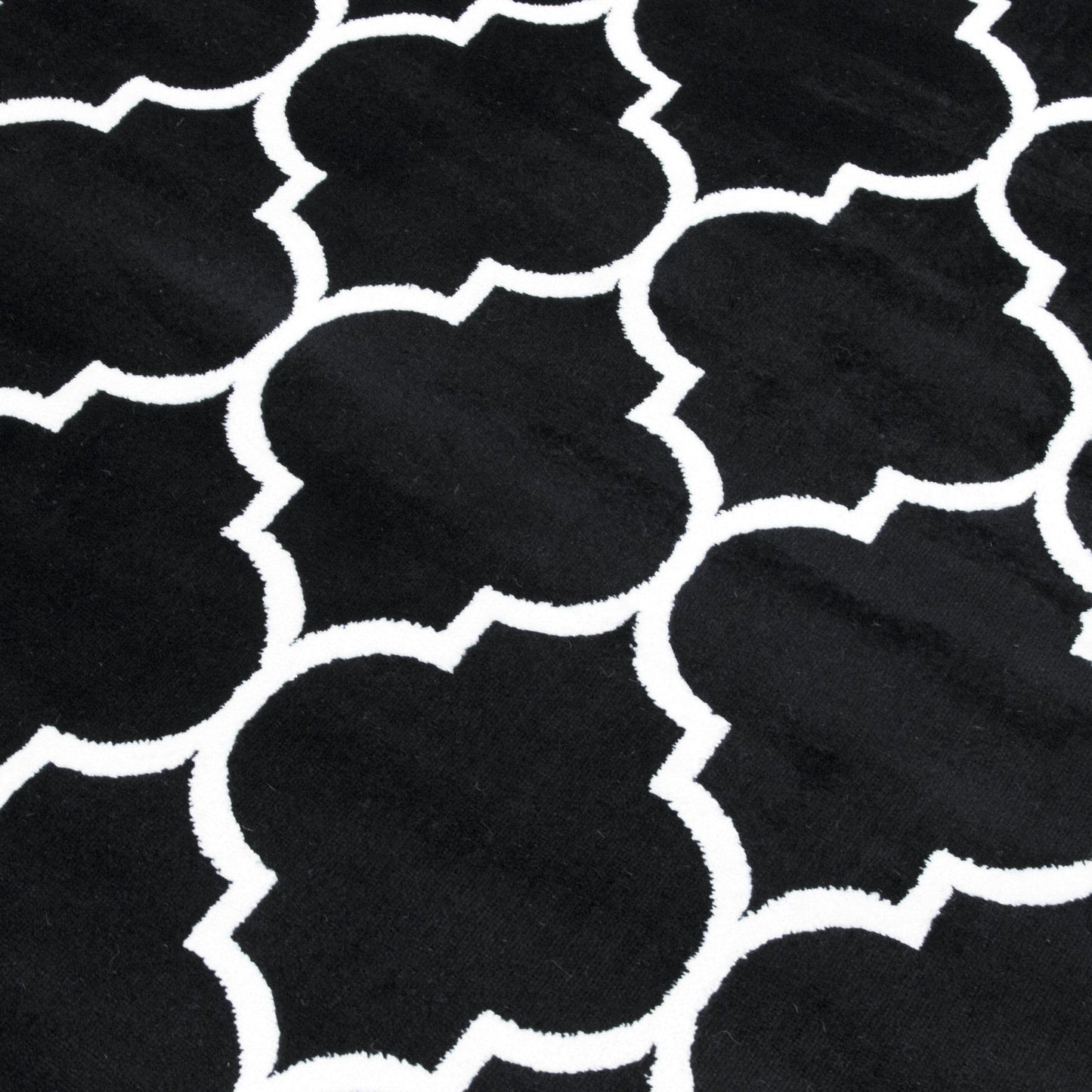 Trendy Black & Ivory Area Rug