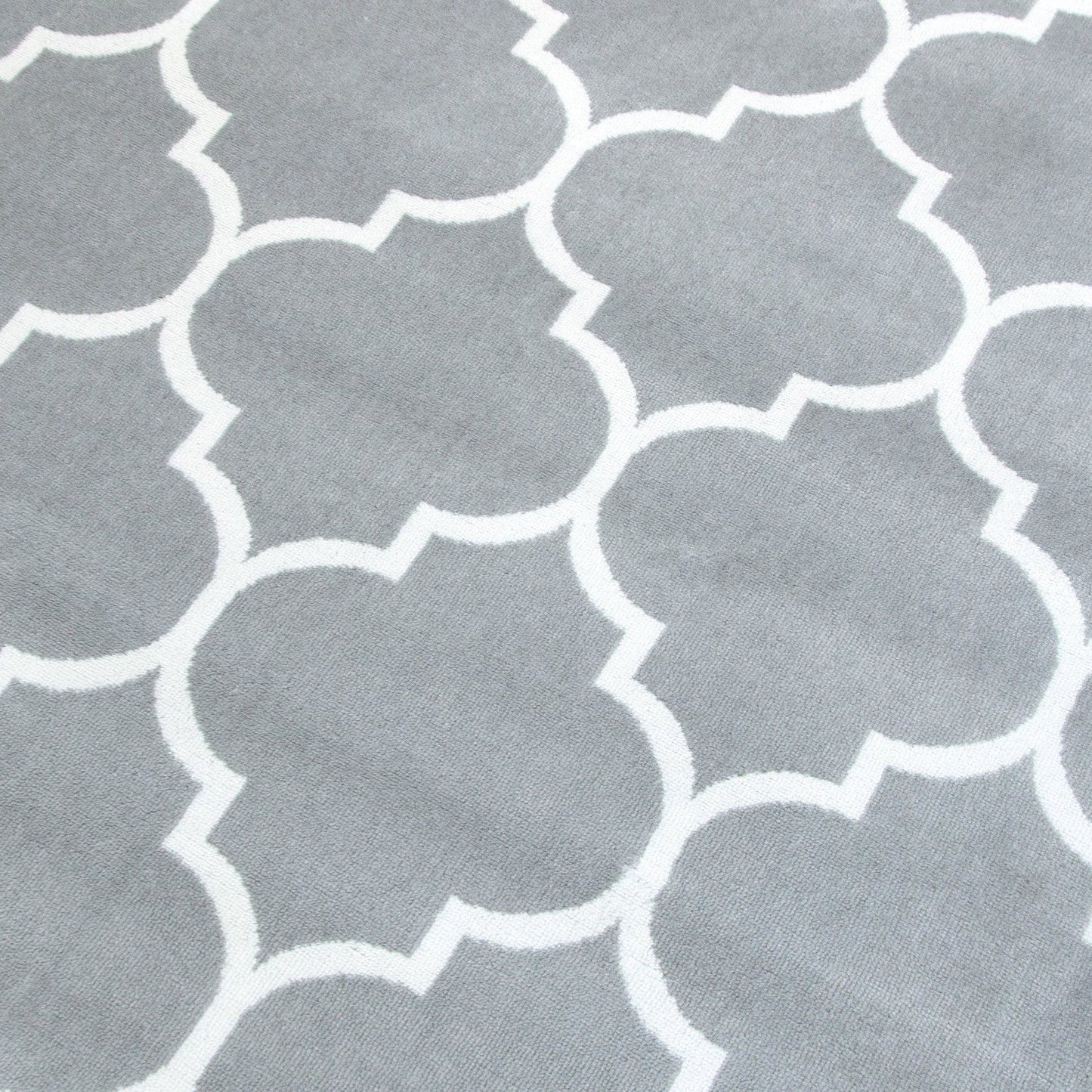 Trendy Silver & Ivory Area Rug