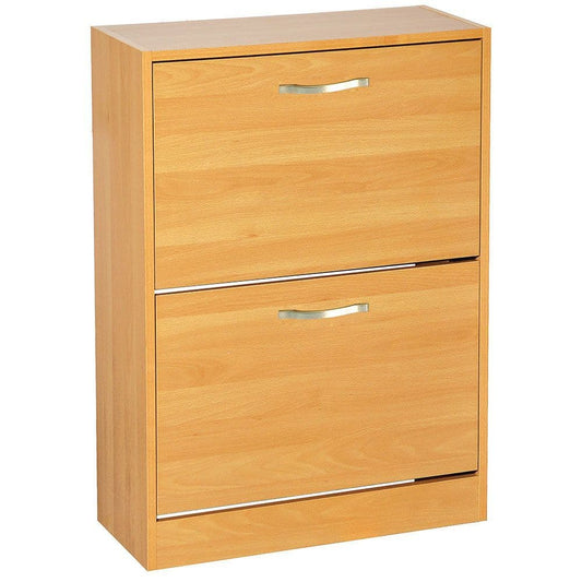 2 Drawer Shoe Cabinet, Pine