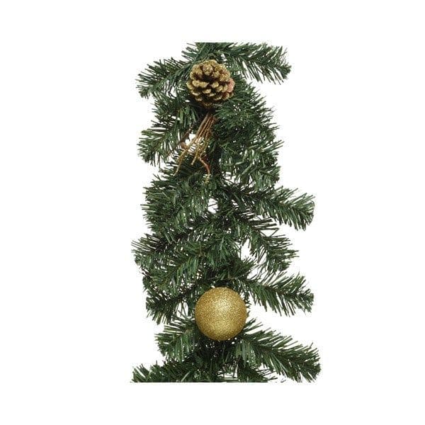 Deco garland glitter bauble, stars, cinnamon indoor dia23.00-L180.00cm