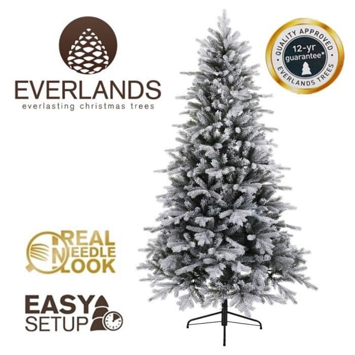 Frosted Vermont Spruce Christmas Tree 5ft (150cm)