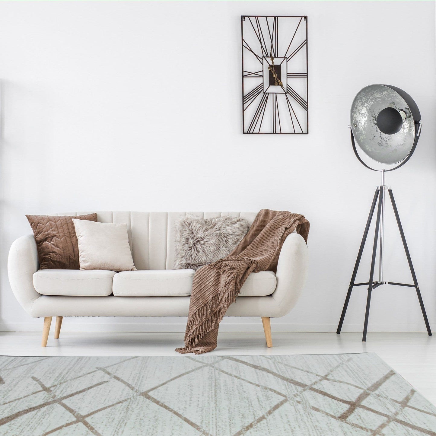 Salvador Cream & Beige Area Rug