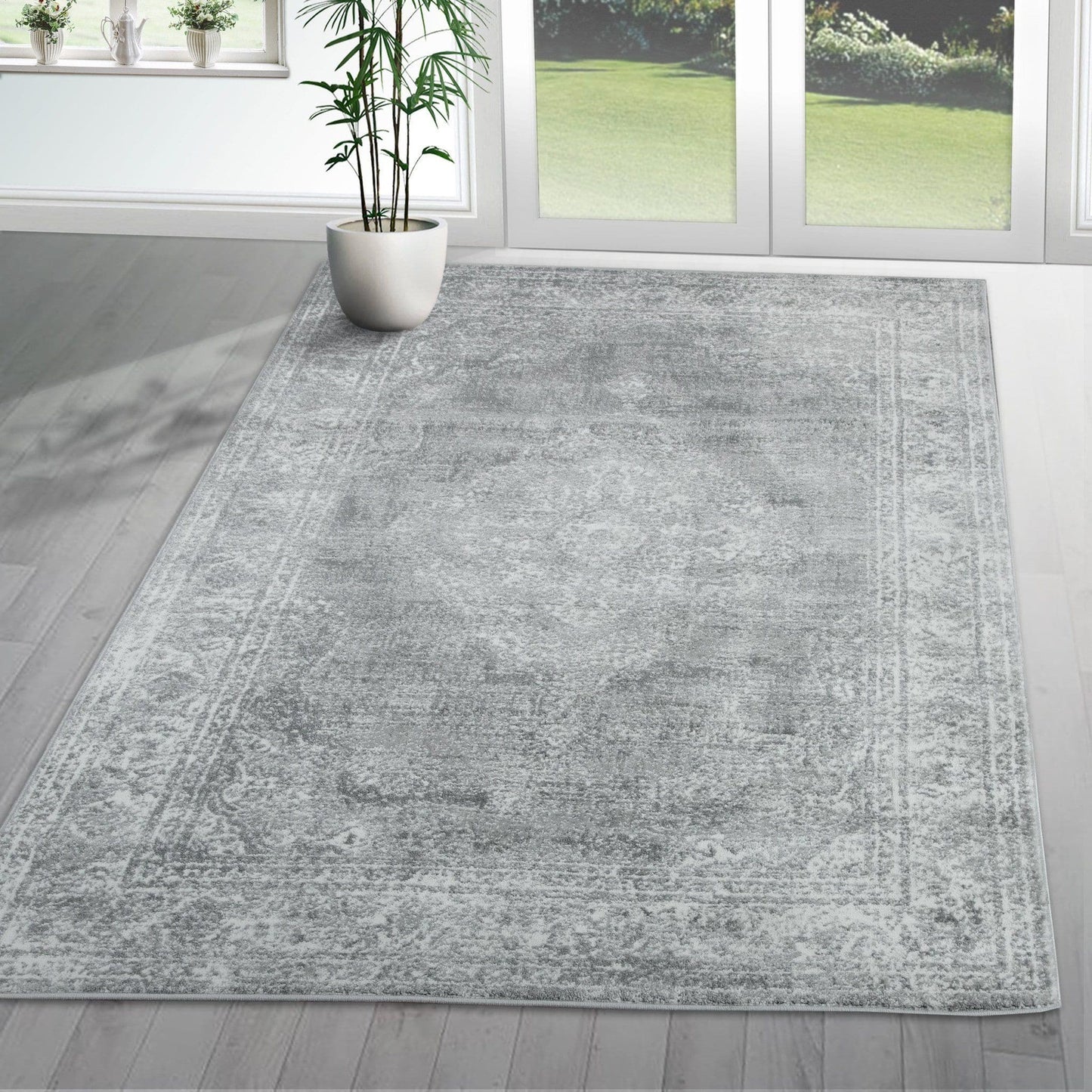 Santorini Executive Grey Area Rug