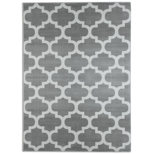 Trendy Pro Silver & Ivory Area Rug