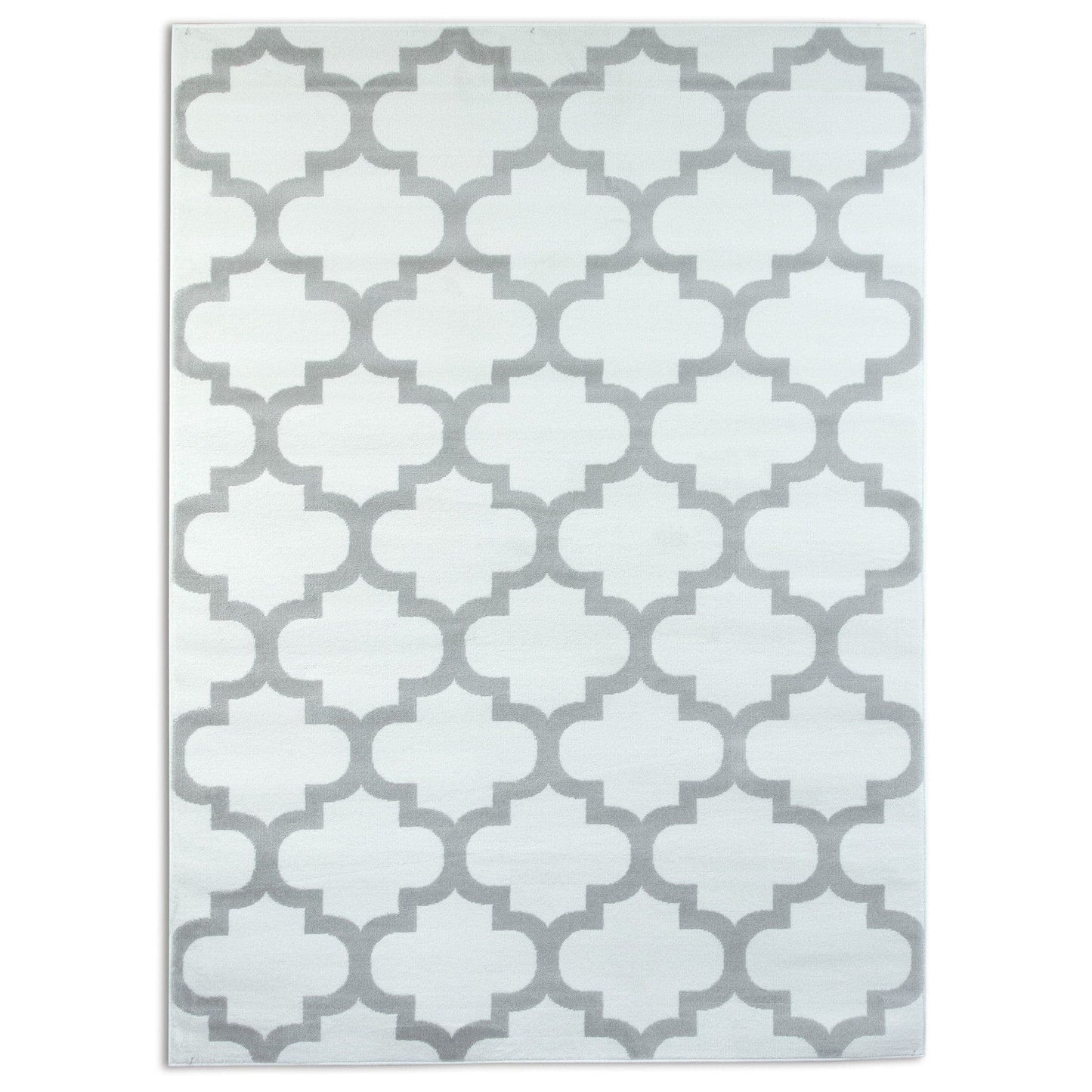 Trendy Pro White & Silver Area Rug